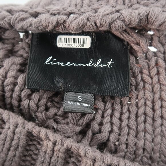 Line & Dot Jasper Fringe Sweater - Charcoal Small - Picture 5 of 9